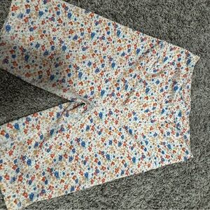 Floral print biker shorts